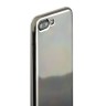 Чехол силиконовый для iPhone 8 Plus и 7 Plus супертонкий с серебристым ободком