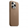 Чехол FineWoven для iPhone 15 Plus MagSafe - Топаз (Taupe)