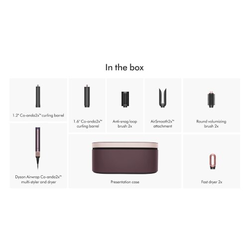 Мультистайлер и фен Dyson Airwrap Co-anda2x Straight+Wavy - Jusper Plum