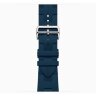 Apple Watch Hermes Series 12 46mm, спортивный ремешок Kilim синий Bleu de Malte