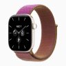 Apple Watch Series 12 46mm, Pearl White Ceramic Case with Sport Loop - Magenta