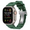 Apple Watch Ultra 2 49mm Titanium, спортивный ремешок Hermes Kilim зеленый