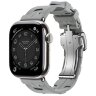 Apple Watch Hermes Series 11 42mm, спортивный ремешок Kilim серый