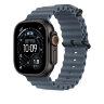 Ремешок для Apple Watch Ultra Watch Black Titanium Ocean Band - Anchor Blue (Синий)