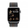 Apple Watch SE (2022) 40mm, Silver Aluminum Case with Sport Loop - Midnight