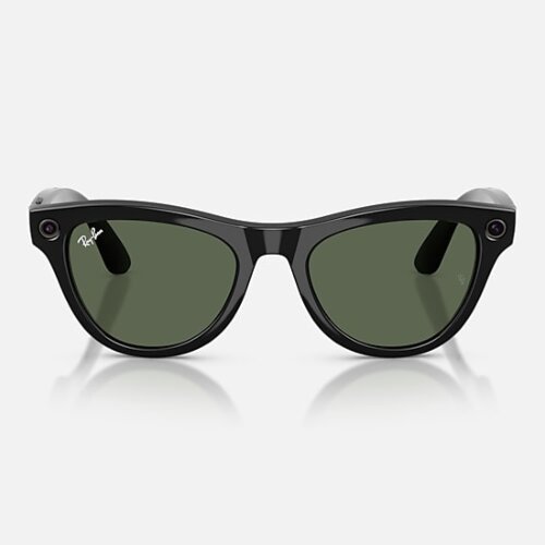 Ray-Ban Meta Gen 2 Skyler (глянцевая черная оправа, линзы зеленые G-15)