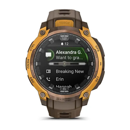 Умные часы Garmin Instinct Crossover 45mm, AMOLED, Bronze/Sunburst