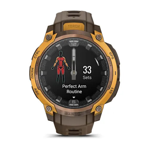 Умные часы Garmin Instinct Crossover 45mm, AMOLED, Bronze/Sunburst