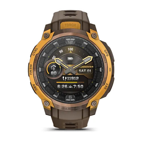 Умные часы Garmin Instinct Crossover 45mm, AMOLED, Bronze/Sunburst
