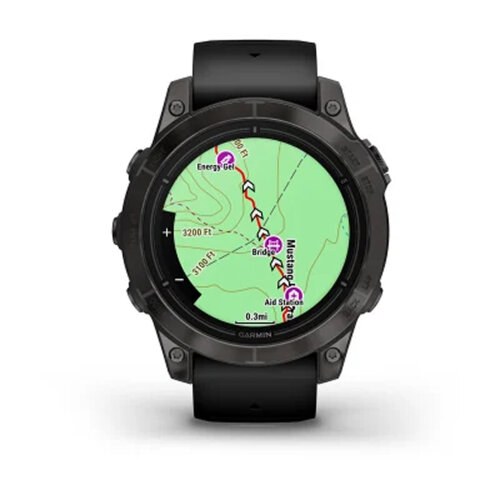 Умные часы Garmin Epix Pro (Gen 2) 47mm Sapphire Edition Carbon Gray DLC Titanium Black Band