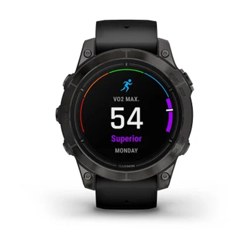 Умные часы Garmin Epix Pro (Gen 2) 47mm Sapphire Edition Carbon Gray DLC Titanium Black Band