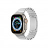 Apple Watch Ultra 49mm Titanium Case with Silver Link Bracelet