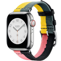 Apple Watch Hermes Series 9 41mm, ремешок из плетеного нейлона 4 цвета
