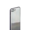 Чехол силиконовый для iPhone 8 Plus и 7 Plus супертонкий с графитовым ободком