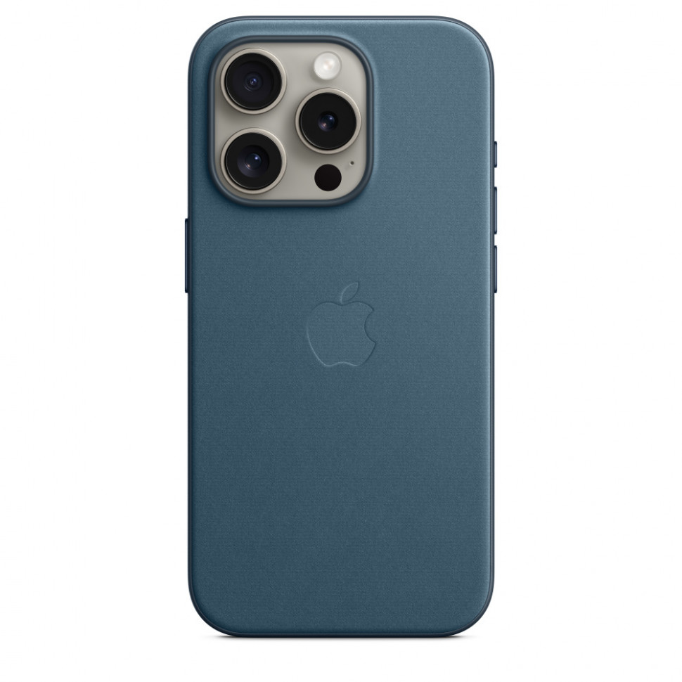 Купить Чехол FineWoven для iPhone 15 Plus Pacific Blue в Москве цена