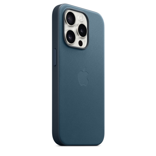 Чехол FineWoven для iPhone 15 Plus MagSafe - Тихоокеанский Синий (Pacific Blue)