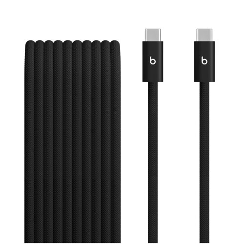 Плетёный кабель Beats USB-C — USB-C, 3 м / 10 футов, черный