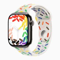 Apple Watch Series 10 42mm, Slate Titanium Case with Sport Band - Pride Edition