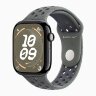 Apple Watch Series 10 46mm, Jet Black Aluminum Case with Nike Sport Band - Cargo Khaki