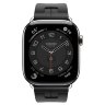 Apple Watch Hermes Series 11 42mm, спортивный ремешок Kilim черный