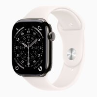Apple Watch Series 11 42mm, Slate Titanium Case with Sport Band - Light Blush