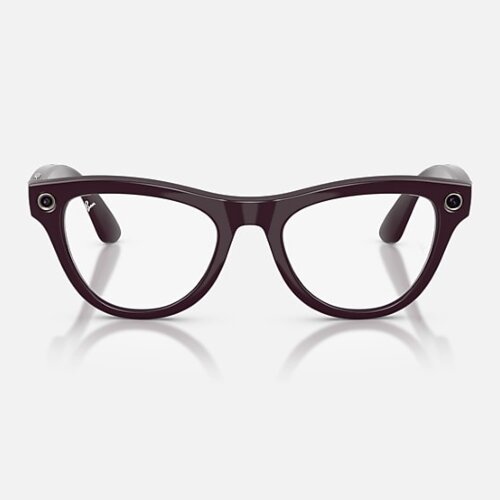 Ray-Ban Meta Gen 2 Skyler Transitions (прозрачные линзы с автозатемнением в фиолетовые, глянцевая коричневая оправа)
