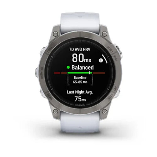Умные часы Garmin Epix Pro (Gen 2) 47mm Sapphire Edition Titanium Whitestone Band