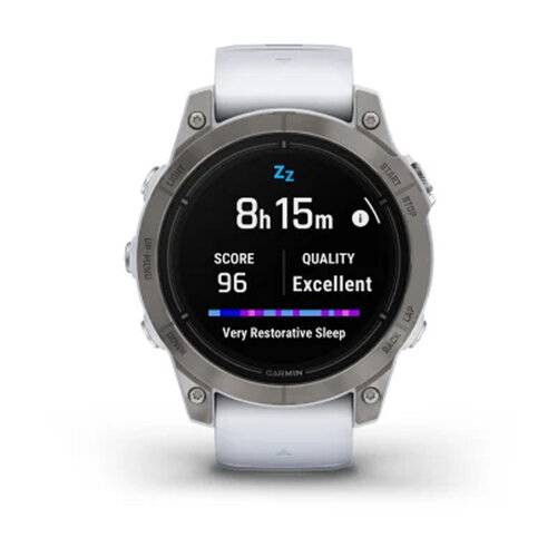 Умные часы Garmin Epix Pro (Gen 2) 47mm Sapphire Edition Titanium Whitestone Band