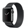 Apple Watch 38mm with Milanese Loop / Миланский сетчатый браслет Черный MMFK2