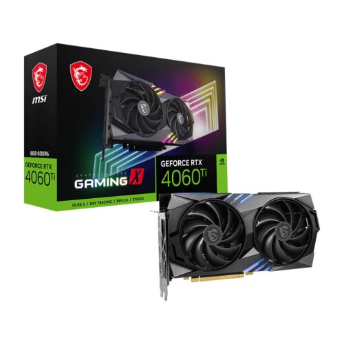 Игровая видеокарта NVIDIA MSI GeForce RTX 4060 Ti GAMING X 8G