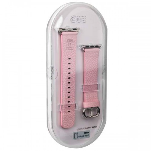 Кожаный ремешок COTEetCI W1 Band для Apple Watch 38мм - Розовый