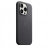Чехол FineWoven для iPhone 15 Plus MagSafe - Черный (Black)