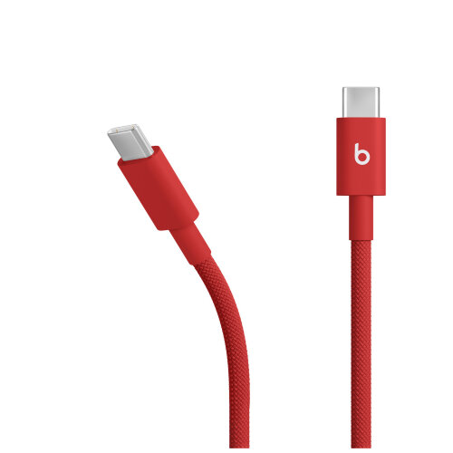 Плетёный кабель Beats USB-C — USB-C, 1,5 м / 5 футов, красный