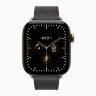Apple Watch Series 12 42mm, Radiant Gold Titanium Case with Modern Buckle - Navy Blue