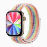 Apple Watch Series 12 42mm, Light Gold Aluminum Case with Sport Loop - Pride Edition