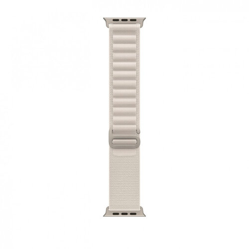 Apple Watch Ultra 3 49mm Titanium Case with Starlight Alpine Loop (M)