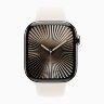 Apple Watch Series 10 42mm, Slate Titanium Case with Sport Band - Starlight