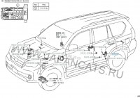 Датчик пневмоподвески левый Land Cruiser Prado 150, Lexus GX 400, 460 (8940860030)