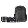 Canon EOS M200 + EF-M 15-45mm Lens + Backpack + SD card