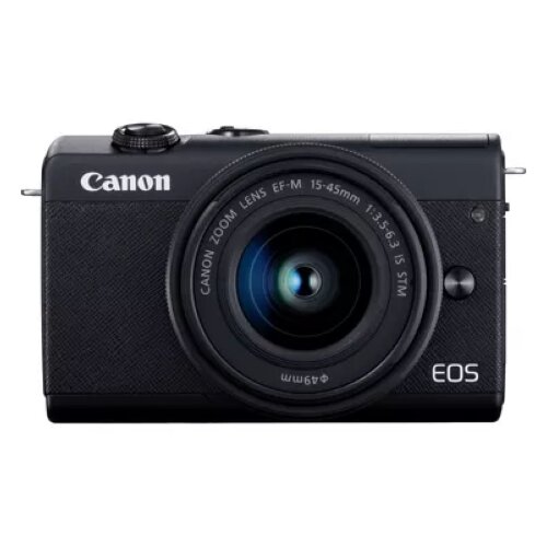 Canon EOS M200 + EF-M 15-45mm Lens + Backpack + SD card