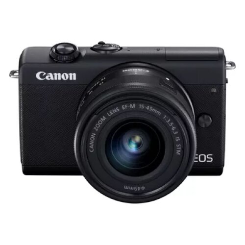 Canon EOS M200 + EF-M 15-45mm Lens + Backpack + SD card