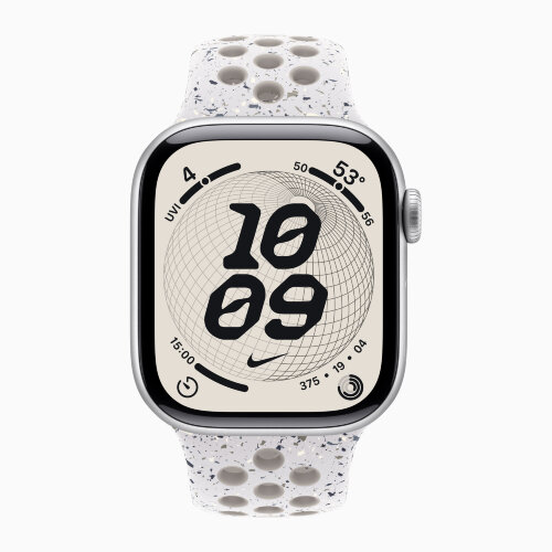 Apple Watch Series 11 42mm, Silver Aluminum Case with Nike Sport Band - Veiled Grey