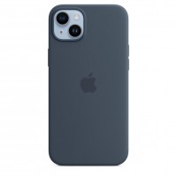 Силиконовый чехол для iPhone 14 Plus с MagSafe - Темно-синий
