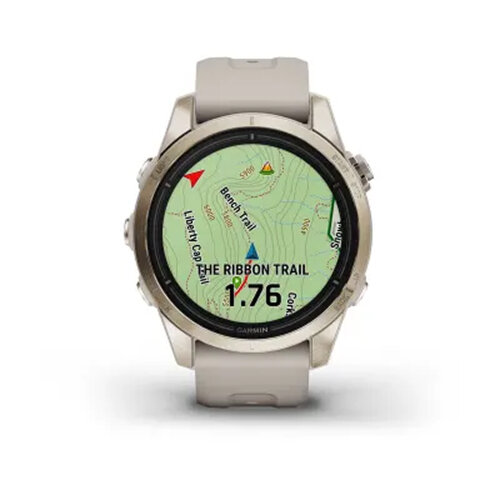 Умные часы Garmin Epix Pro (Gen 2) 42mm, Sapphire Edition, Soft Gold, Light Sand Band