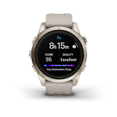 Умные часы Garmin Epix Pro (Gen 2) 42mm, Sapphire Edition, Soft Gold, Light Sand Band