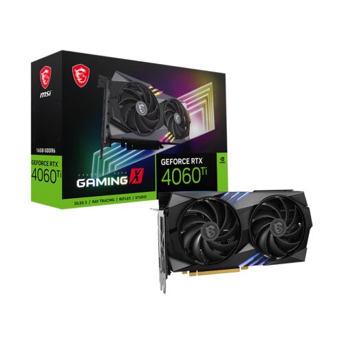 Игровая видеокарта NVIDIA MSI GeForce RTX 4060 Ti GAMING X 16G