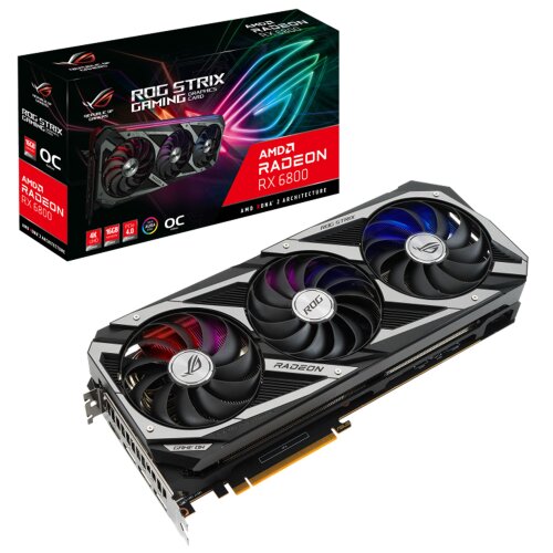 Видеокарта ASUS ROG Strix Radeon RX 6800 OC 16GB