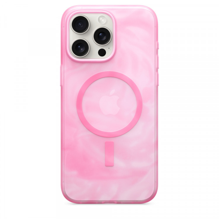 Чехол iphone 15 розовый