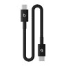 Короткий плетёный кабель Beats USB-C — USB-C, 20 см / 8 дюймов, черный