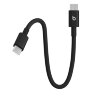 Короткий плетёный кабель Beats USB-C — USB-C, 20 см / 8 дюймов, черный